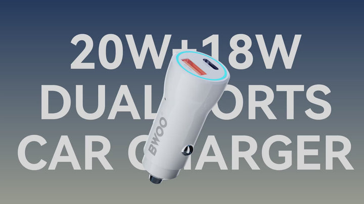 38W Autolader USB-C PD & USB-A QC – Snellader voor Auto