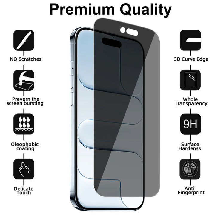 Privacy iPhone Air Screenprotector Gehard 9H – Anti-Gluren – 1-Pack – Arc Edge-Ilumina Benelux