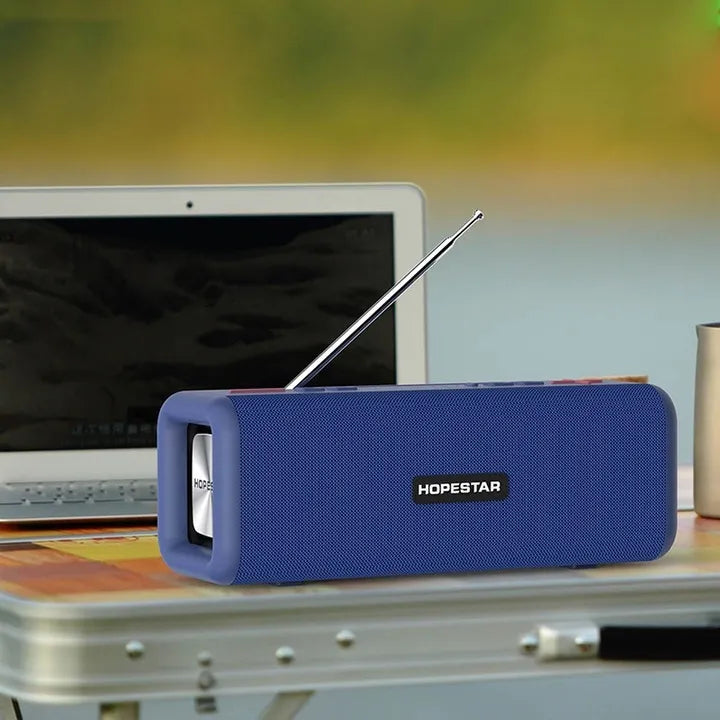HOPESTAR A+ T9 Draagbare Bluetooth Speaker met Subwoofer – IPX7 Waterdicht – 10 Uur Speeltijd – Blauw-Ilumina Benelux