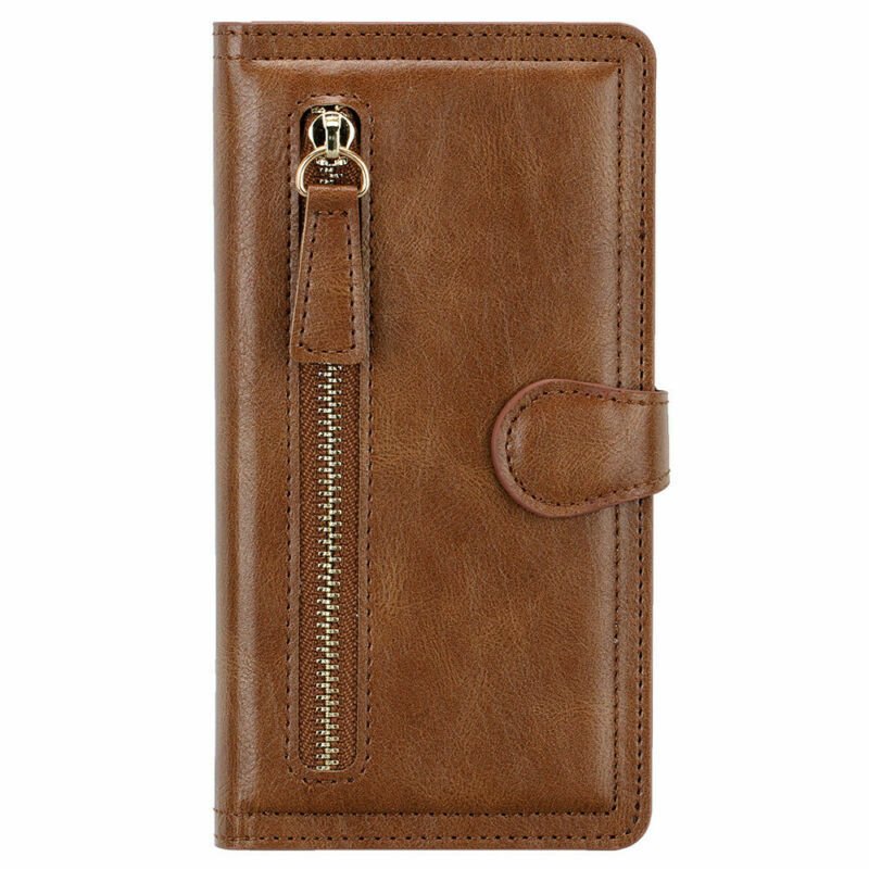 iPhone 14 Pro Hoesjes – Vintage Portemonnee Hoes – Pasjeshouder – Magneetsluiting – Donkerbruin-Ilumina Benelux