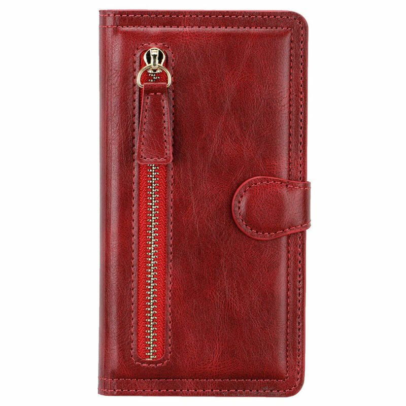 Premium Vintage Wallet Hoesje Geschikt voor Samsung Galaxy A24 - Rood