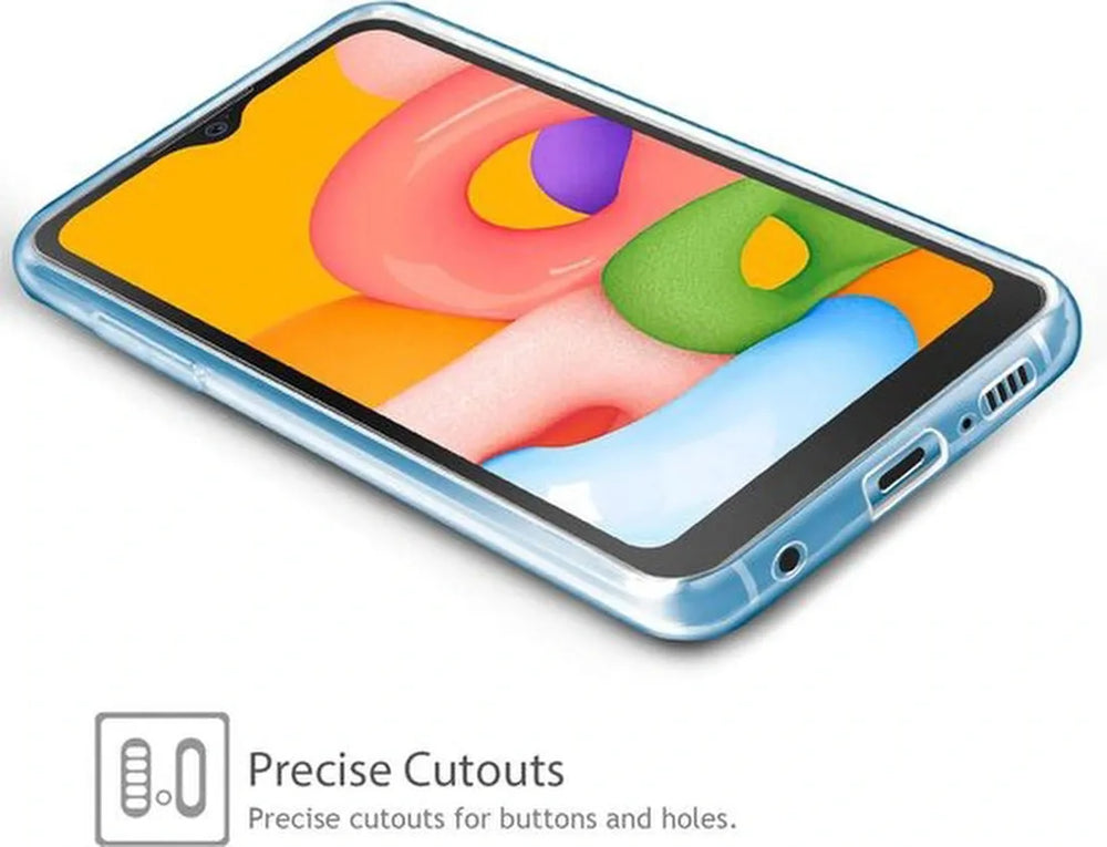 Samsung Galaxy A01 Hoesjes – Siliconen Backcover – Soft Case – Transparant-Ilumina Benelux