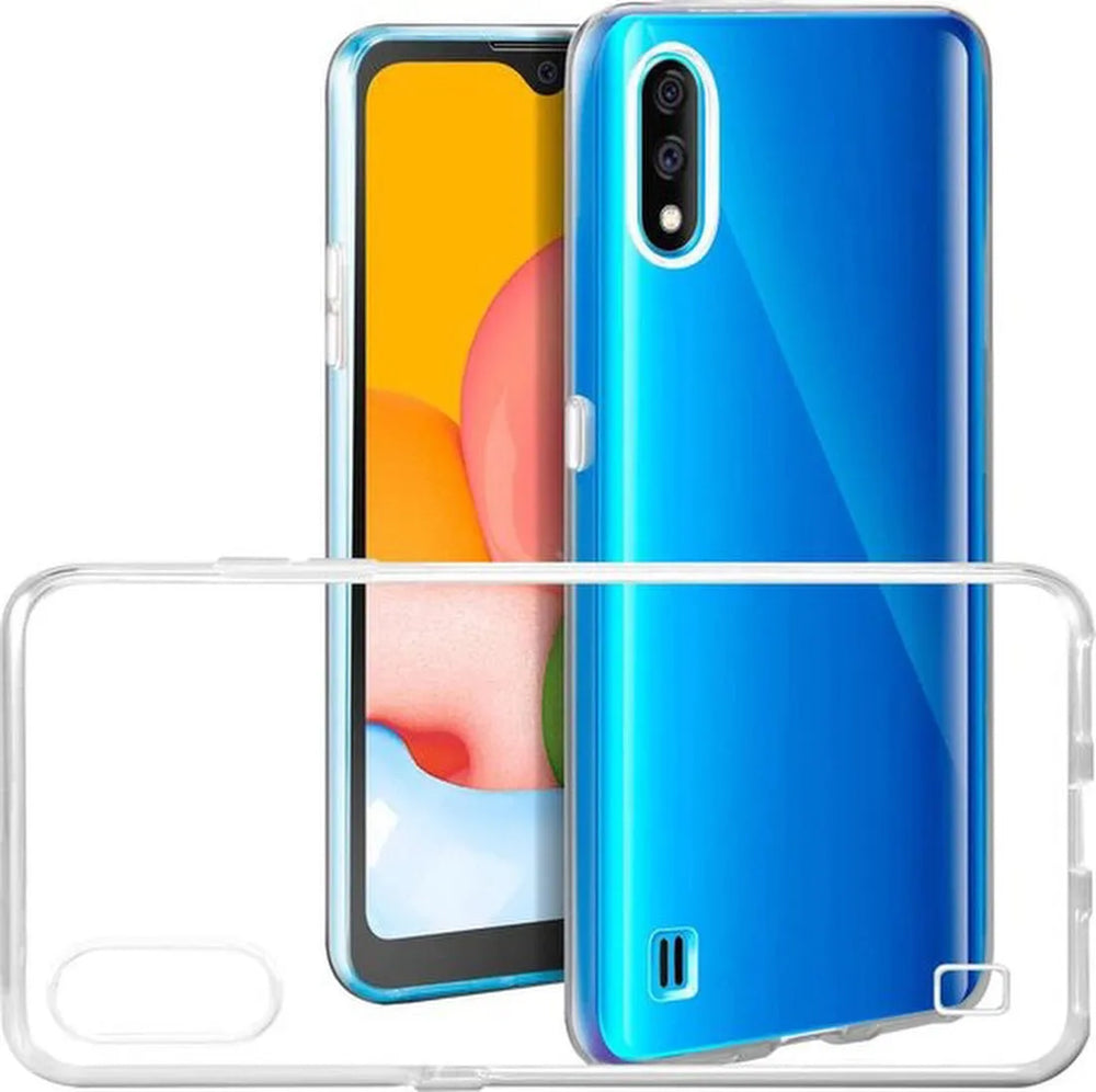 Samsung Galaxy A01 Hoesjes – Siliconen Backcover – Soft Case – Transparant-Ilumina Benelux