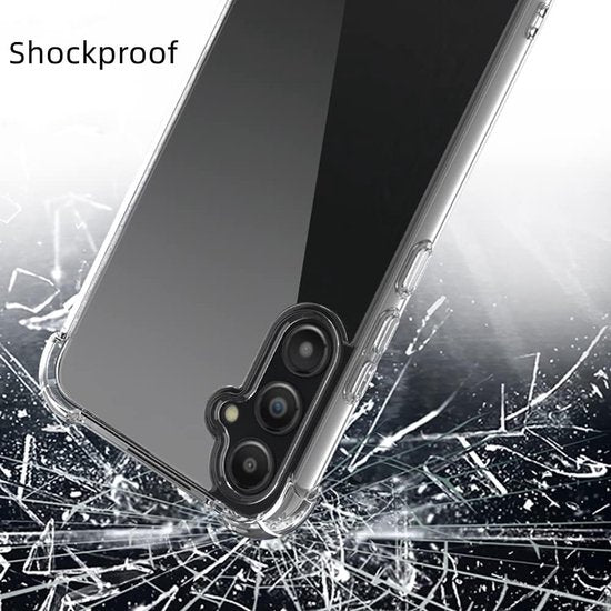 Samsung Galaxy A05s Hoesjes – Siliconen Backcover – Schokbestendig – Inclusief 3x Screenprotector – Zwart-Ilumina Benelux