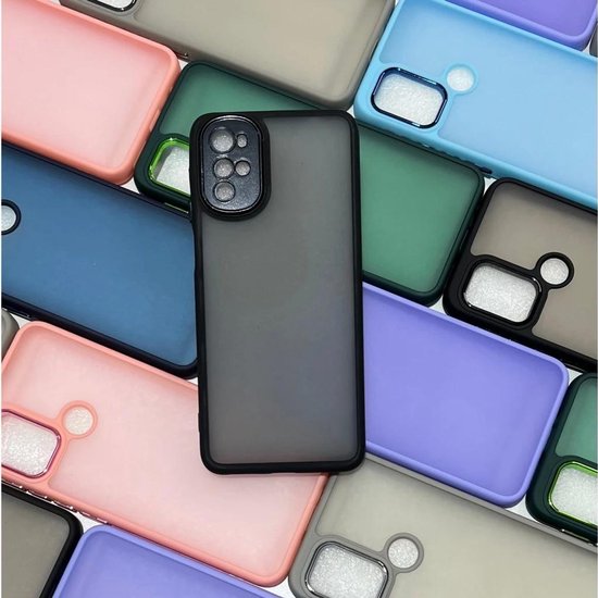 Samsung Galaxy A06 Hoesjes – Transparante Siliconen Backcover – Schokbestendig – Zwart-Ilumina Benelux