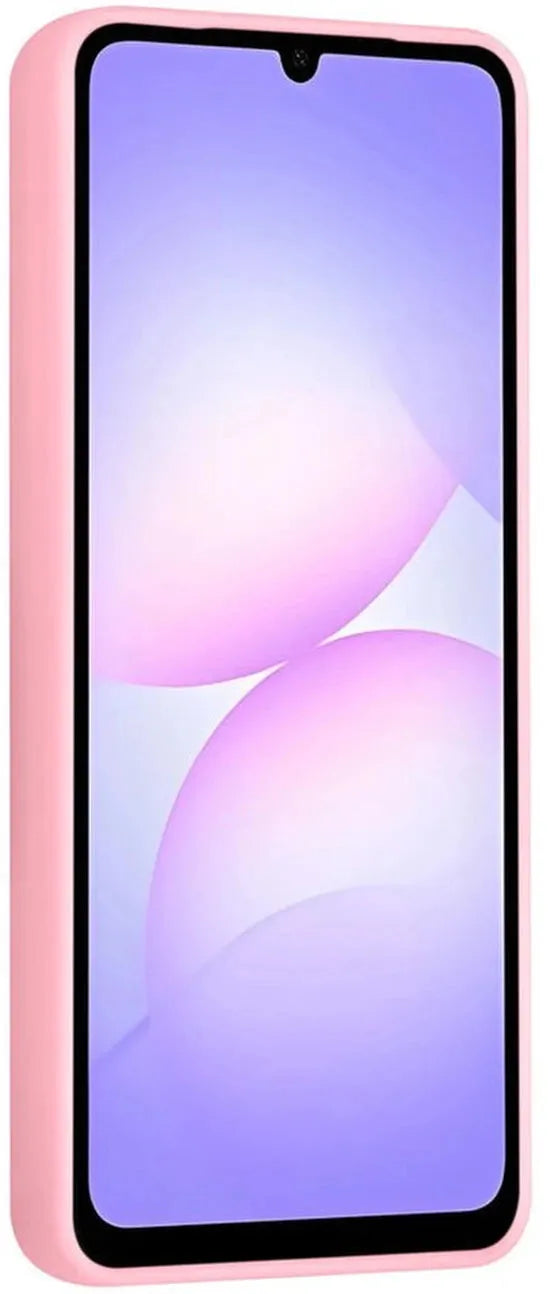 Samsung Galaxy A07 Hoesjes – Siliconen Backcover – Schokbestendig – Ringstandaard – Sakura Pink-Ilumina Benelux