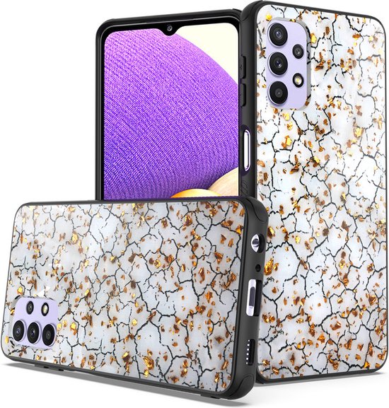Samsung Galaxy A13 4G Hoesjes – Siliconen Backcover – Schokbestendig – Broken Wall Print-Ilumina Benelux