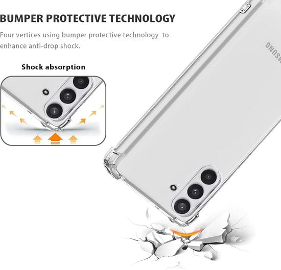 Samsung Galaxy A13 5G Hoesjes – Transparante Backcover met Koord – Schokbestendig – Doorzichtig-Ilumina Benelux