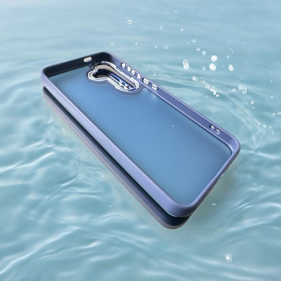 Samsung Galaxy A14 Hoesjes – Military Backcover – Soft TPU Bumperranden – Stevige Case – Blauw-Ilumina Benelux