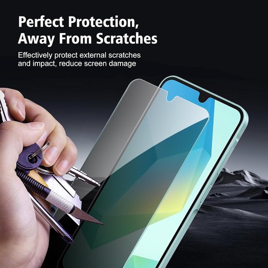 Samsung Galaxy A16 Screenprotector Gehard 9H – Privacy Screenprotector – 3-Pack-Ilumina Benelux