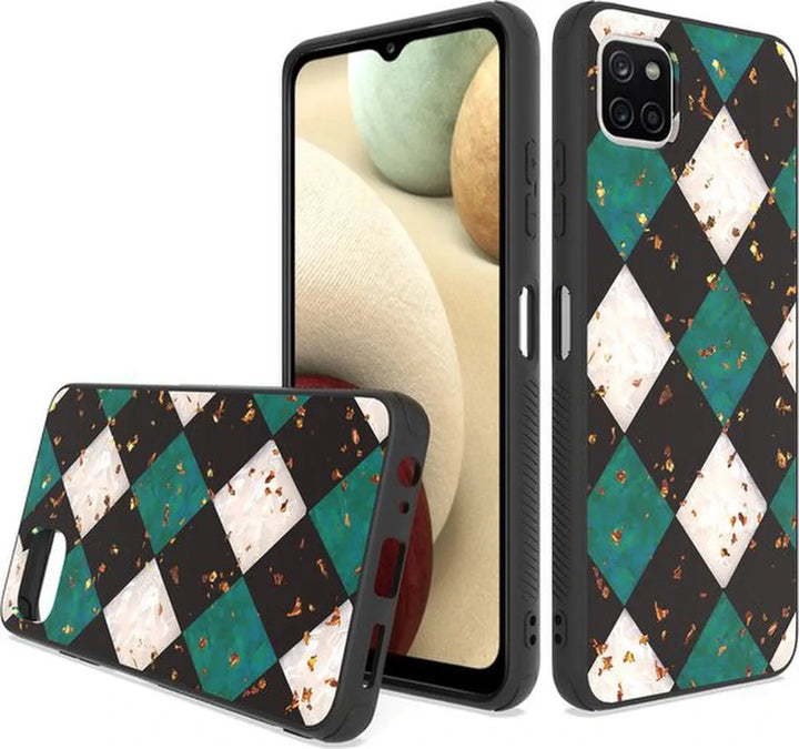 Samsung Galaxy A22 5G Hoesjes – Siliconen Backcover – Schokbestendig – Ultra Diamonds Print – Transparant-Ilumina Benelux