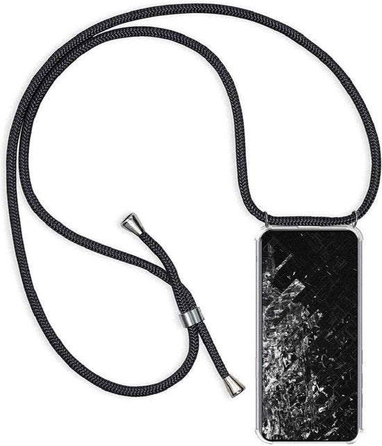 Samsung Galaxy A23 5G Hoesjes – Transparante Backcover met Koord – Schokbestendig – Doorzichtig-Ilumina Benelux