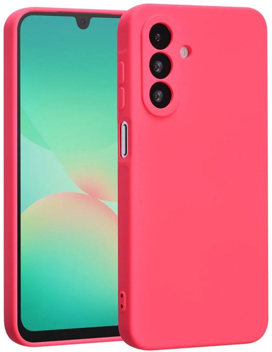 Samsung Galaxy A26/A17 5G Hoesjes – Siliconen Backcover – Schokbestendig – Soft Touch – Felroze-Ilumina Benelux