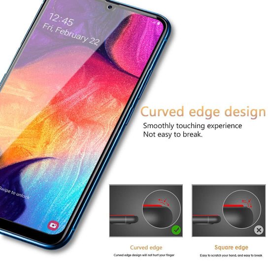 Samsung Galaxy A30 Screenprotector Full Cover Screenprotector Gehard 9H – Anti-kras-Ilumina Benelux
