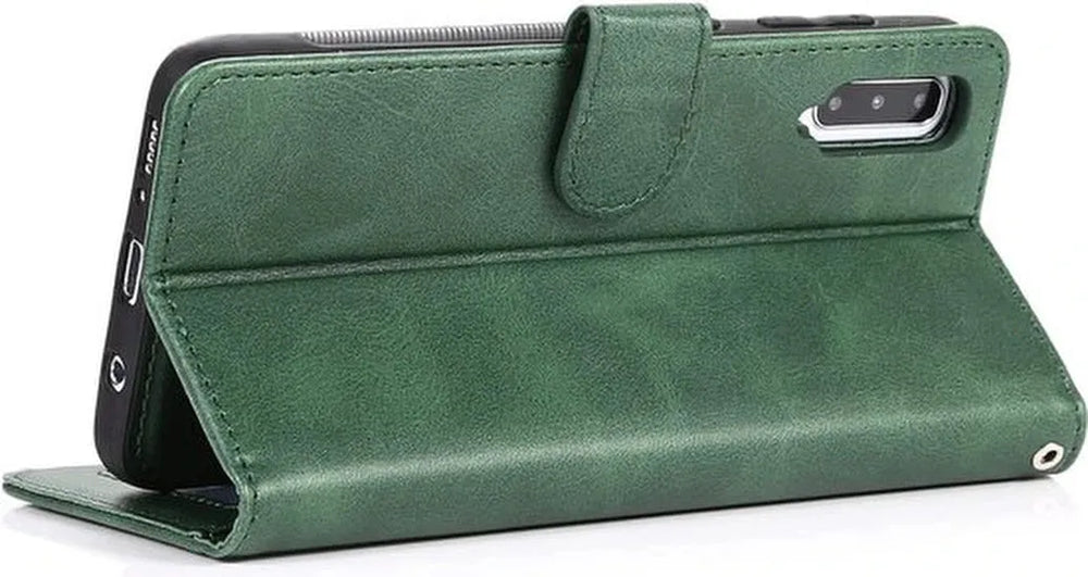 Samsung Galaxy A30/A50/A50s Hoesjes – Portemonnee Hoes – Pasjeshouder – Bookcase – Groen-Ilumina Benelux