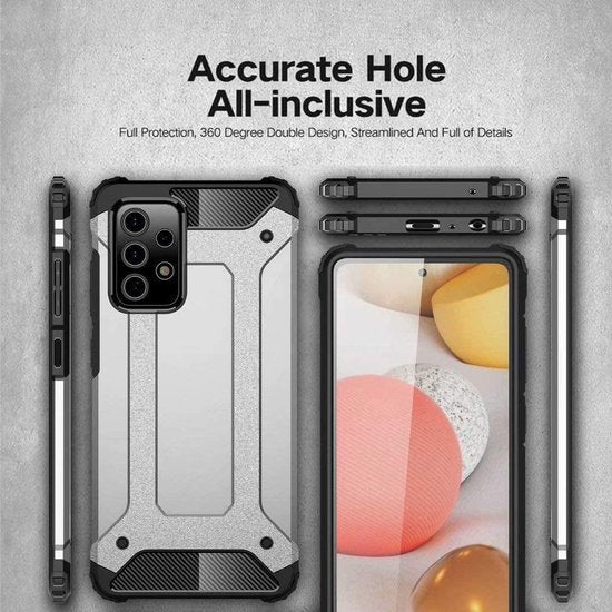 Samsung Galaxy A32 4G Hoesjes – Heavy Duty Armor Backcover – Schokbestendig – Roségoud-Ilumina Benelux