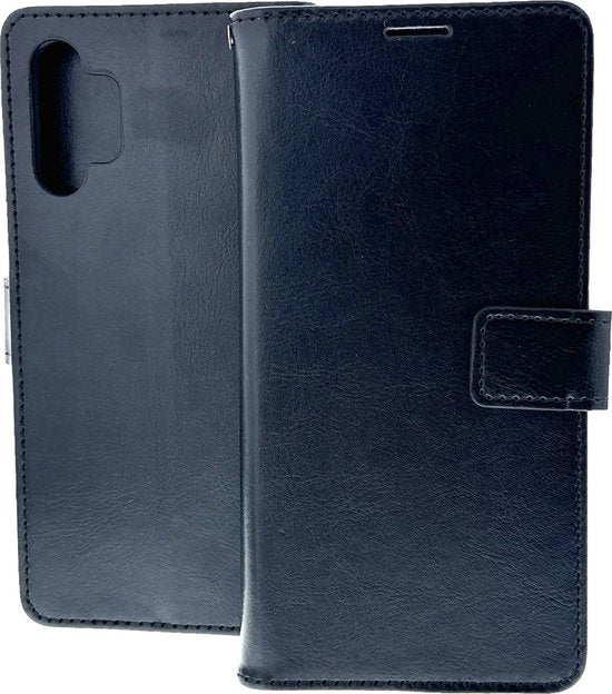 Samsung Galaxy A32 5G Hoesjes – Bookcase Portemonnee Hoes – Pasjeshouder – Magneetsluiting – Zwart-Ilumina Benelux