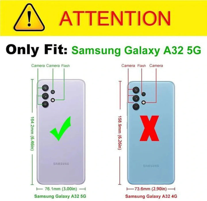 Samsung Galaxy A32 5G Hoesjes – Transparante TPU Siliconen Backcover – Soft Case – Inclusief 3x Screenprotector-Ilumina Benelux