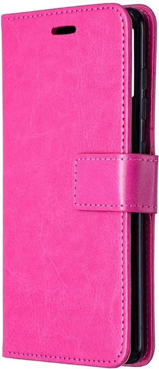Samsung Galaxy A41 Hoesjes – Portemonnee Hoes – Pasjeshouder – Magneetsluiting – Roze-Ilumina Benelux