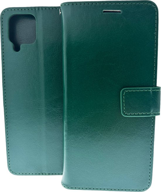 Samsung Galaxy A42 5G Hoesjes – Portemonnee Hoes – Pasjeshouder – Magneetsluiting – Groen-Ilumina Benelux