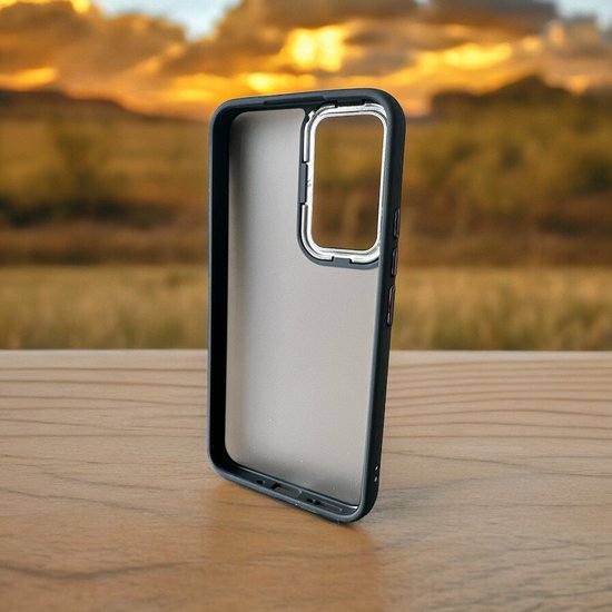 Samsung Galaxy A54 5G Hoesjes – Military Backcover – Soft TPU Bumper – Schokbestendig – Zwart-Ilumina Benelux