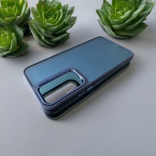 Samsung Galaxy A54 5G Hoesjes – Military Backcover – Soft TPU Bumper – Stevige Case – Blauw-Ilumina Benelux