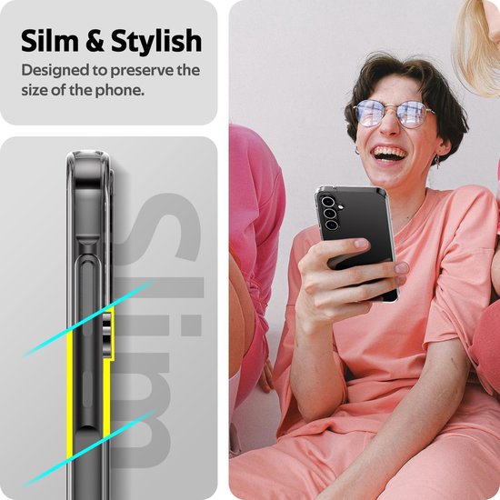 Samsung Galaxy A55 Hoesjes – Transparante Siliconen Backcover – Screenprotector Gehard Glas – Camera Lens Protector-Ilumina Benelux