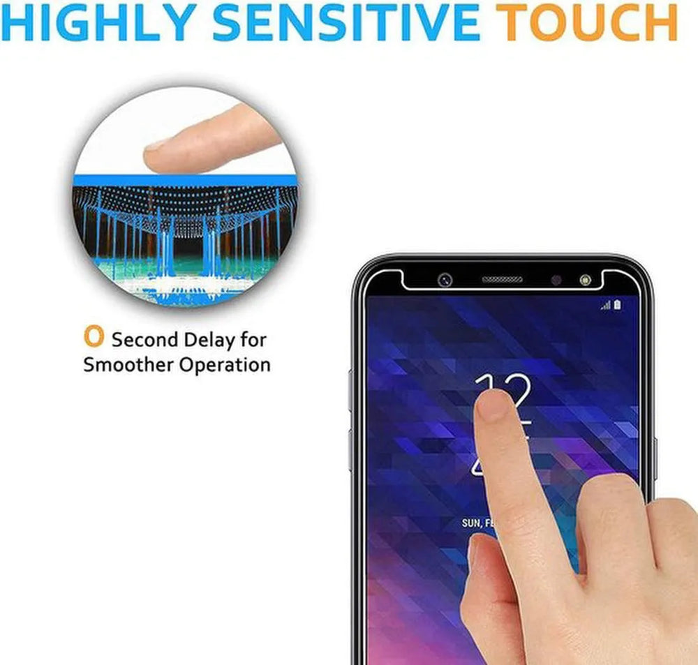 Samsung Galaxy A6 Plus 2018 Hoesjes – Portemonnee Hoes – Pasjeshouder – 2x Gehard Glas Screenprotector – Wit-Ilumina Benelux