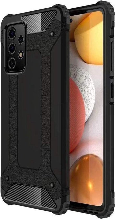 Samsung Galaxy A72 5G Hoesjes – Heavy Duty Armor Backcover – Schokbestendig – Zwart-Ilumina Benelux