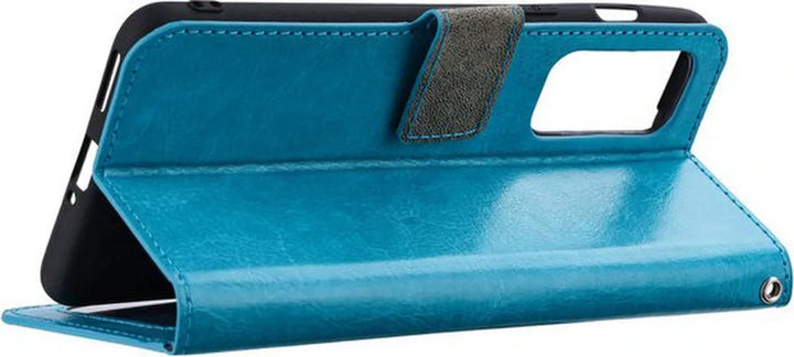 Samsung Galaxy A73 5G Hoesjes – Portemonnee Hoes – Pasjeshouder – Magneetsluiting – Turquoise-Ilumina Benelux