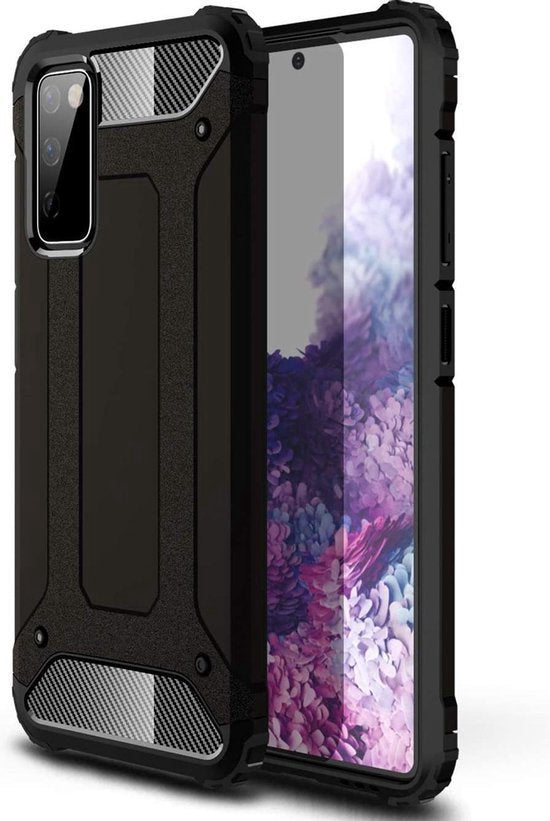 Samsung Galaxy Note 20 Hoesjes – Heavy Duty Armor Backcover – Schokbestendig – Zwart-Ilumina Benelux
