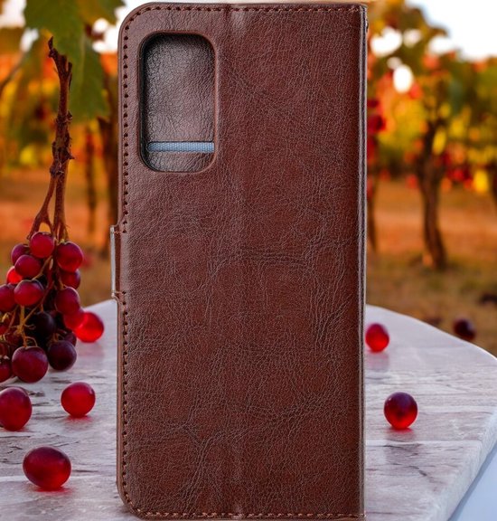 Samsung Galaxy S20 5G Hoesjes – Portemonnee Hoes – Pasjeshouder – Magneetsluiting – Bruin-Ilumina Benelux