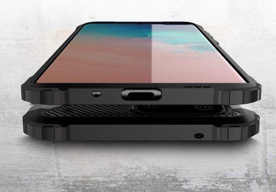 Samsung Galaxy S20 Ultra Hoesjes – Heavy Duty Armor Backcover – Schokbestendig – Zilver-Ilumina Benelux