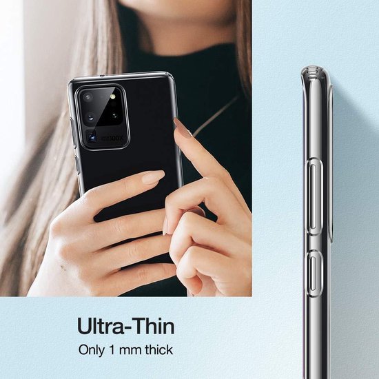 Samsung Galaxy S20 Ultra Hoesjes – Siliconen Backcover – Soft Grip – Transparant-Ilumina Benelux