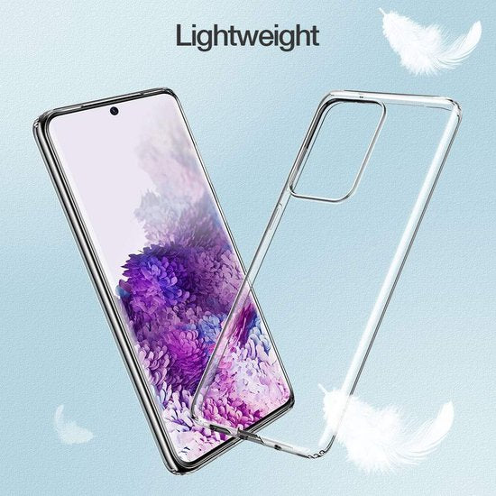Samsung Galaxy S20 Ultra Hoesjes – Siliconen Backcover – Soft Grip – Transparant-Ilumina Benelux