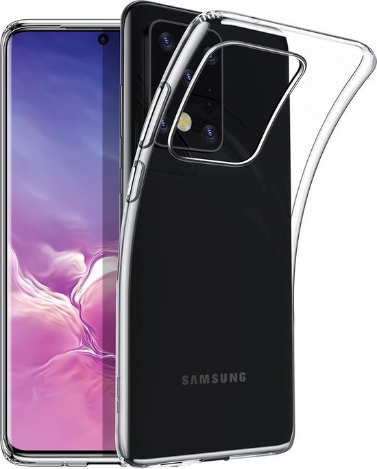 Samsung Galaxy S20 Ultra Hoesjes – Siliconen Backcover – Soft Grip – Transparant-Ilumina Benelux
