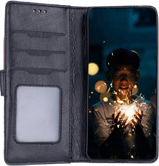 Samsung Galaxy S21 Plus Hoesjes – Portemonnee Book Case – 5 Kaartsleuven – Magneetsluiting – Zwart-Ilumina Benelux