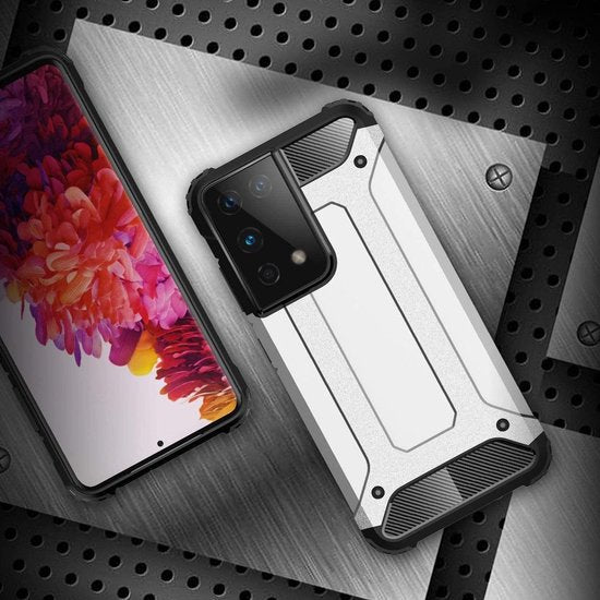 Samsung Galaxy S21 Ultra Hoesjes – Heavy Duty Armor Backcover – Schokbestendig – Roségoud-Ilumina Benelux