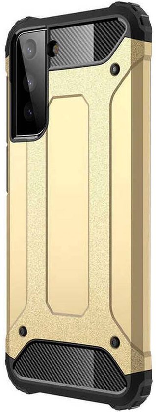 Samsung Galaxy S22 Plus Hoesjes – Heavy Duty Armor Backcover – Schokbestendig – Goud-Ilumina Benelux