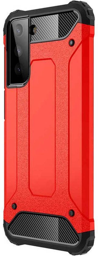 Samsung Galaxy S22 Plus Hoesjes – Heavy Duty Armor Backcover – Schokbestendig – Rood-Ilumina Benelux