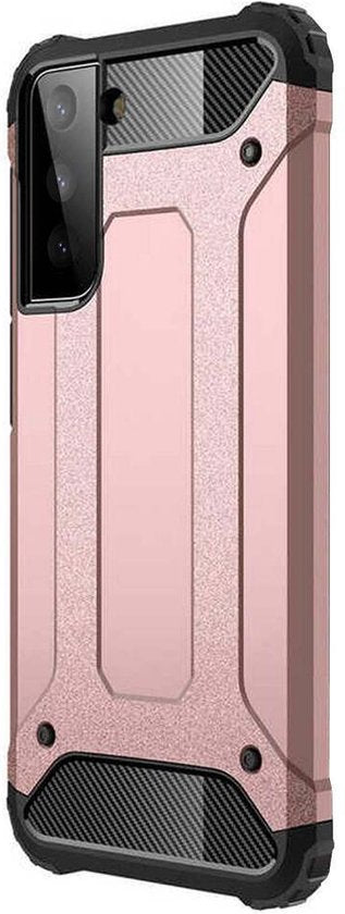 Samsung Galaxy S22 Plus Hoesjes – Heavy Duty Armor Backcover – Schokbestendig – Roségoud-Ilumina Benelux