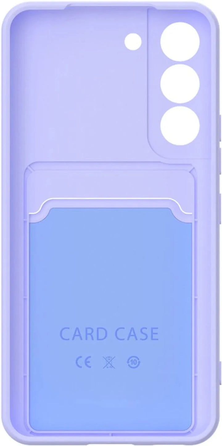 Samsung Galaxy S22 Plus Hoesjes – Siliconen Backcover – Pasjeshouder – TPU – Lila-Ilumina Benelux