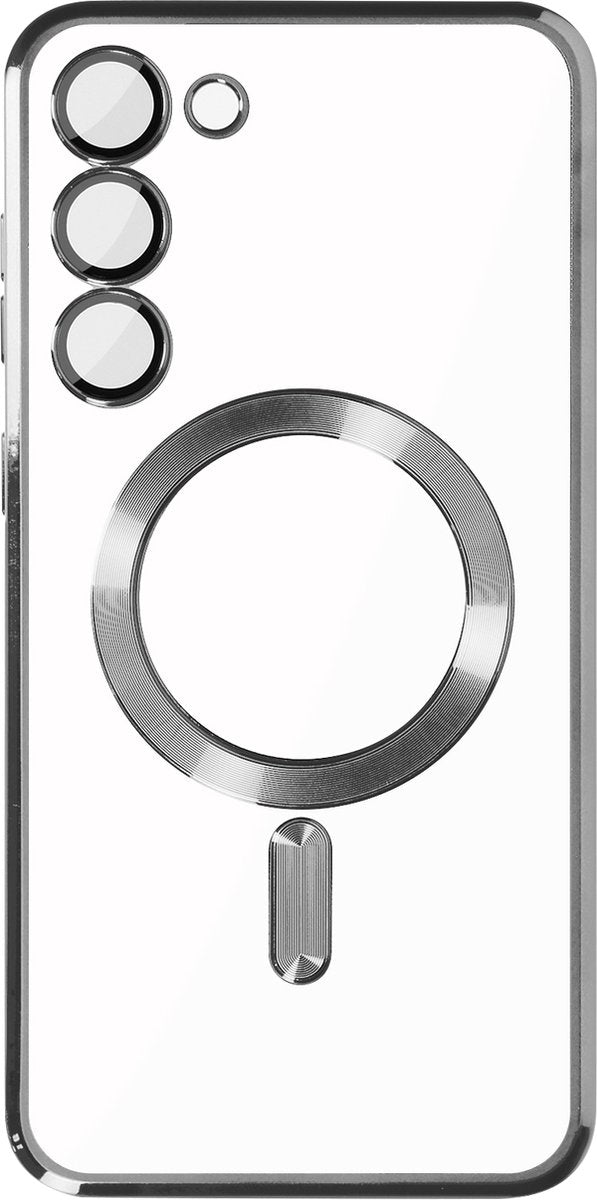 Samsung Galaxy S23 Plus Hoesjes – MagSafe Backcover – Magnetisch – Zilver-Ilumina Benelux