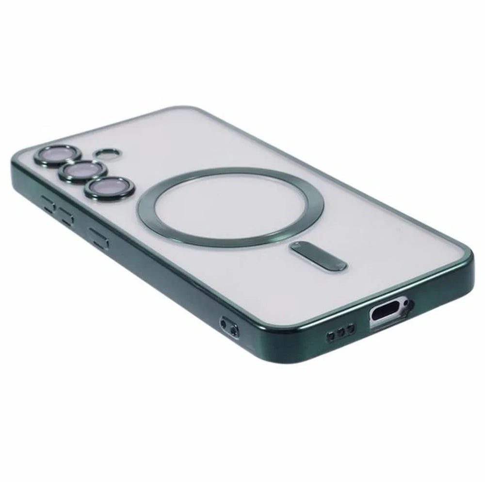 Samsung Galaxy S25 Hoesjes – Backcover – MagSafe – 2x Screenprotector – Groen-Ilumina Benelux