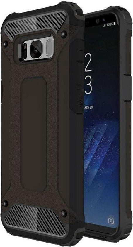 Samsung Galaxy S8 Plus Hoesjes – Heavy Duty Armor Backcover – Schokbestendig – Zwart-Ilumina Benelux