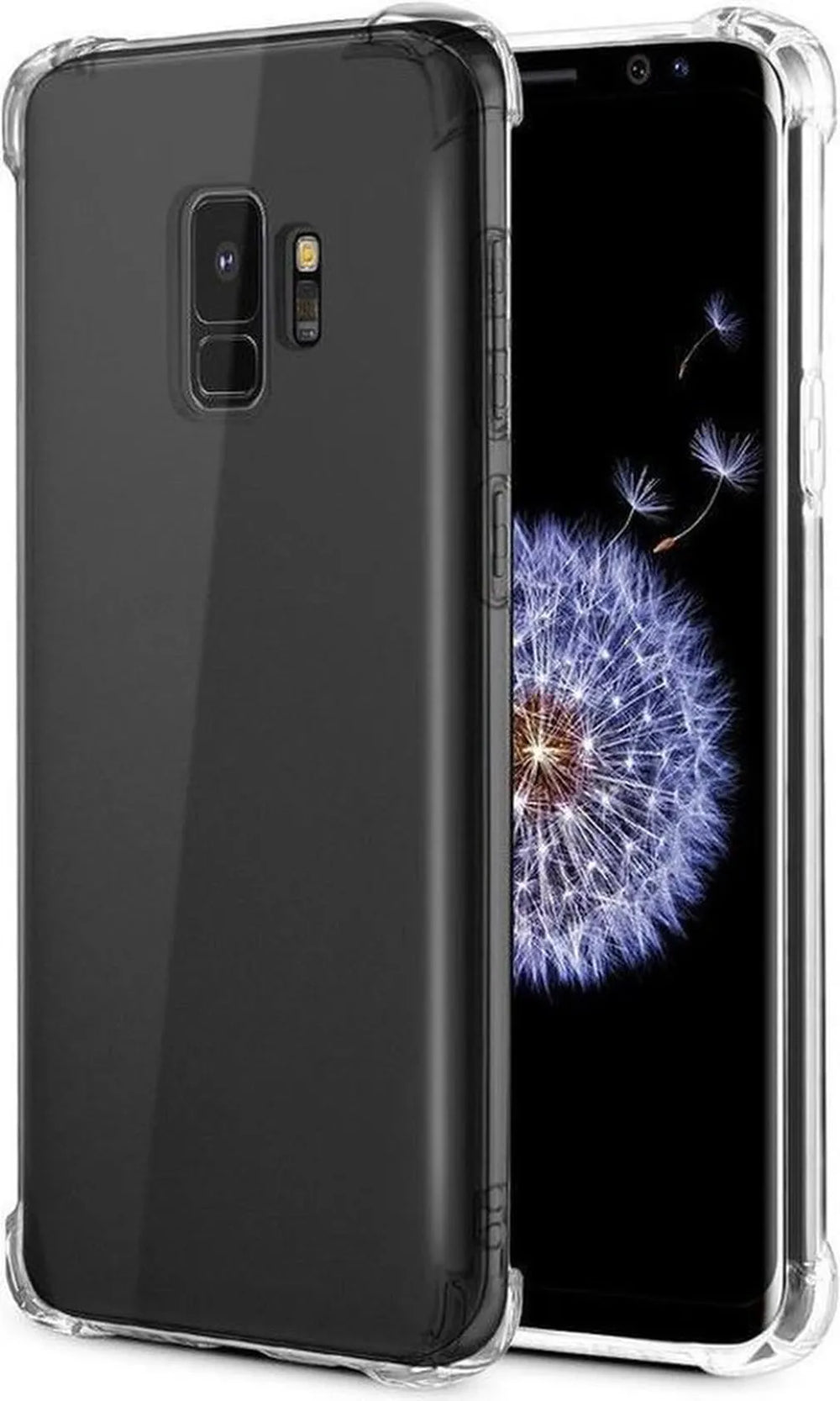 Samsung Galaxy S9 Hoesjes – Siliconen Backcover – Schokbestendig Bumper – Transparant – Inclusief Screenprotector-Ilumina Benelux