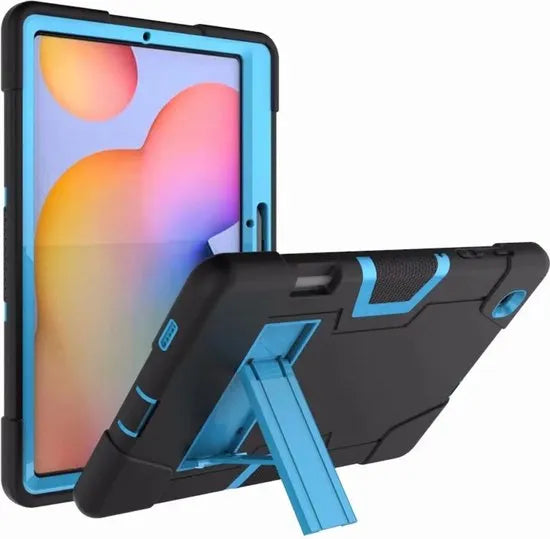 Samsung Galaxy Tab S6 Lite Hoesjes – Heavy Duty Tablethoes met Standfunctie Hoesjes – Schokbestendig – 2020/2022/2024 – Blauw-Tablethoesjes-Ilumina Benelux