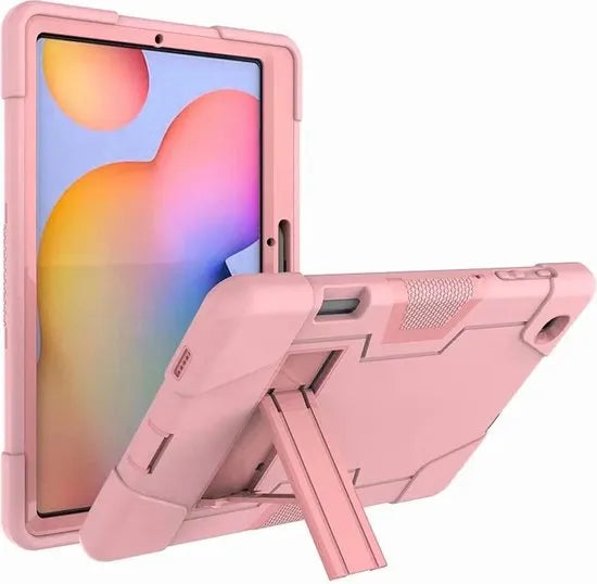 Samsung Galaxy Tab S6 Lite Tablethoes – Heavy Duty Schokbestendig – Standfunctie – 2020/2022/2024 – Roze-Tablethoesjes-Ilumina Benelux