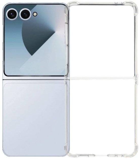 Samsung Galaxy Z Flip 7 Hoesjes – Siliconen Backcover – Schokbestendig – Transparant-Ilumina Benelux