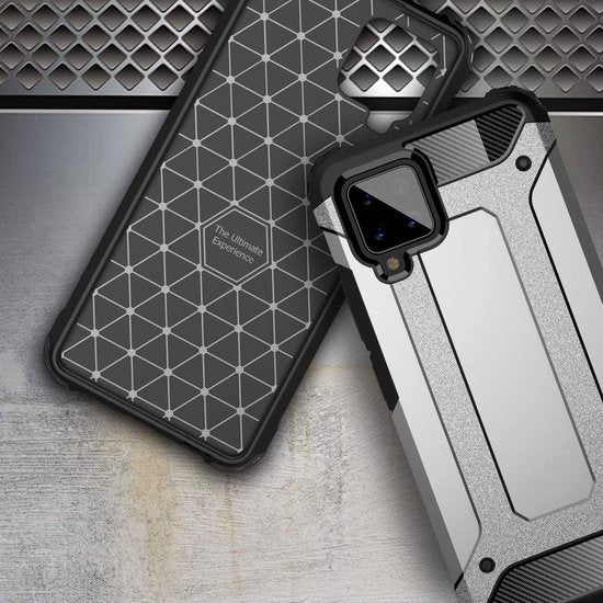 Schokbestendig Heavy Duty Armor Hoesje Geschikt voor: Samsung Galaxy A22 5G Back Cover - Roségoud-Ilumina Benelux